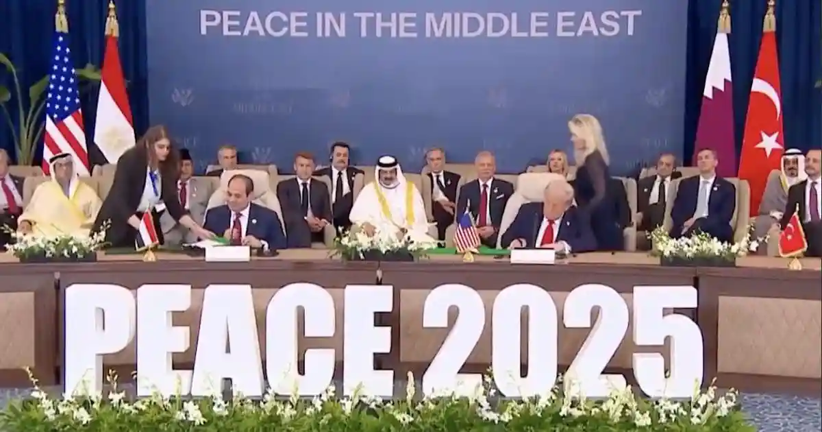 United States President Donald Trump and the leaders of Egypt, Qatar and Turkiye on Monday signed a declaration as guarantors for bringing peace to Gaza at a summit in the Egyptian resort city of Sharm el-Sheikh. The signing came hours after Israel and Hamas exchanged hostages and prisoners under the first phase of a ceasefire agreement.United States President Donald Trump and the leaders of Egypt, Qatar and Turkiye on Monday signed a declaration as guarantors for bringing peace to Gaza at a summit in the Egyptian resort city of Sharm el-Sheikh.The signing came hours after Israel and Hamas exchanged hostages and prisoners under the first phase of a ceasefire agreement.“The document is going to spell out rules and regulations and lots of other things,” AFP quoted Trump as saying before the signing. “It's going to hold up.”As part of the first phase of Trump's peace plan, the militant group Hamas released all living Israeli hostages, while Israel freed nearly 2,000 Palestinian prisoners.
