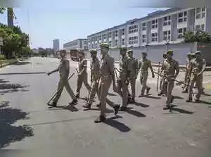 Workers at Shiv Nadar University in Greater Noida protested for salary increases and more overtime pay. Police reported the situation remained peaceful and was