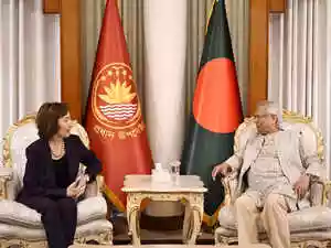 US Charge d'Affaires Tracey Ann Jacobson met with Chief Adviser Muhammad Yunus. They discussed upcoming elections and bilateral relations