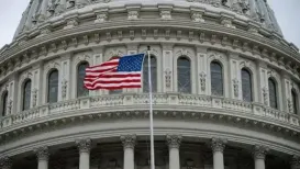 In a closely watched vote to avert a federal government shutdown, six House Democrats broke with their party to support the short-term government funding bill