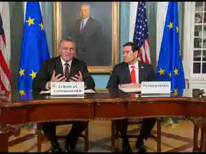 European Trade Commissioner Maros Sefcovic discussed U.S. sanctions relief on Russian oil with U.S. Treasury Secretary Scott Bessent