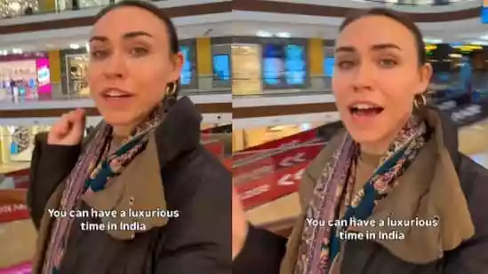A US woman travelling across India has sparked a lively online discussion after posting a video that challenges the stereotype that the country is defined