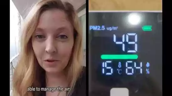US woman shares how she survives Delhi pollution