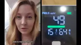 An American woman who has been living in India for the past four years has shared how she manages air quality in Delhi during the city's high-pollution months