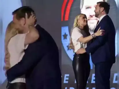 US Vice President JD Vance is facing backlash. He expressed a wish for his Hindu wife to embrace Christianity. Photographs of him hugging Charlie Kirk's widow