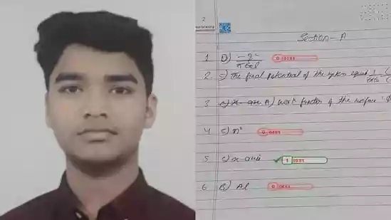 <h4>Vedant Shrivastava posts correct CBSE answer sheet, alleges marks slashed for right answer</h4><h4>Class 12 student Vedant Shrivastava