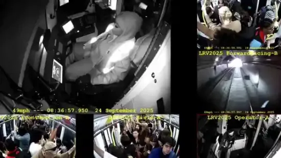 A San Francisco train driver who allegedly “fell asleep at the wheel” triggered panic on board after a packed light-rail coach lurched violently