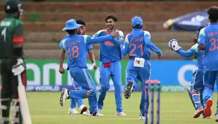 India put themselves in a position of strength in Group B of the ICC Under-19 Men's Cricket World Cup as they beat Bangladesh in a close encounter in Bulawayo
