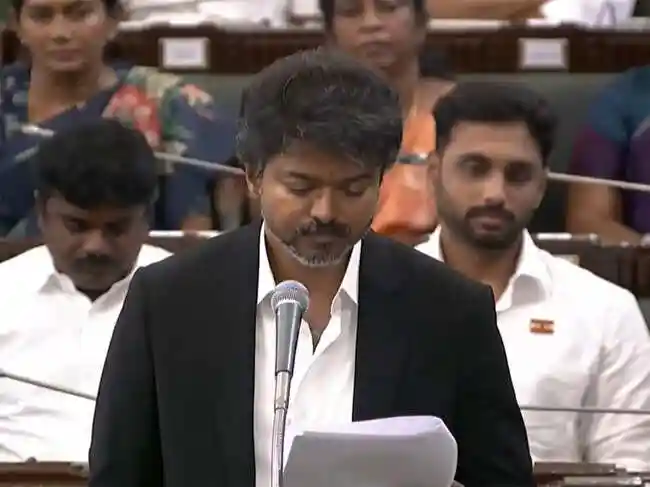 Tamil Nadu Chief Minister C Joseph Vijay secured a trust vote on Wednesday. His government received 144 votes in favour. The opposition DMK staged a walkout
