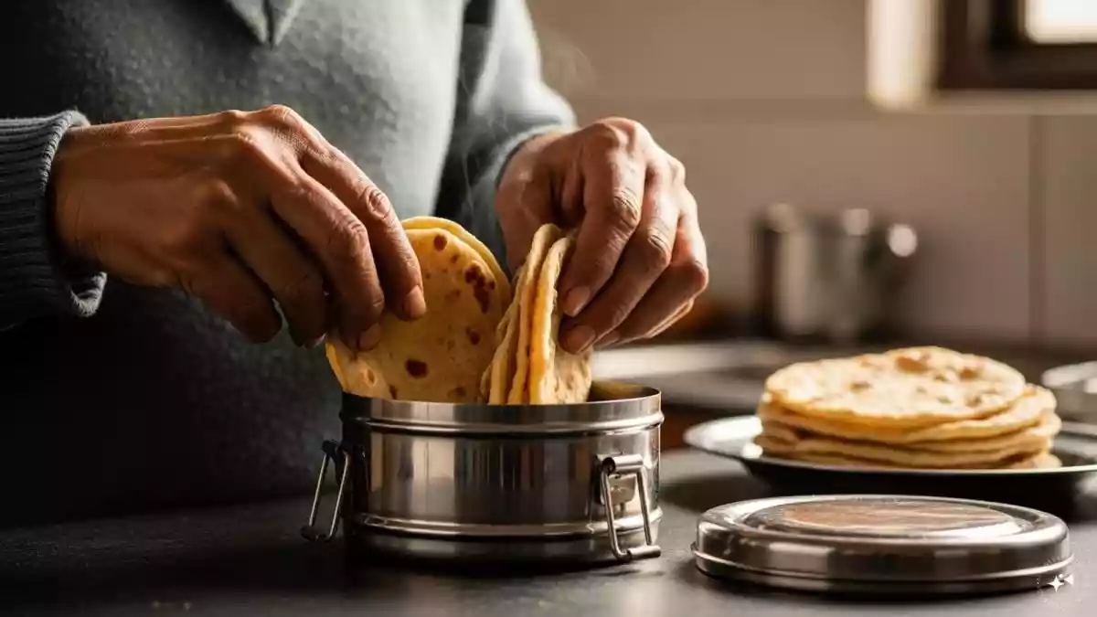 Roti is made daily in almost every household. Many people like to eat it at home, but also take it to school, college, or the office. However