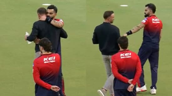 Virat Kohli and AB de Villiers shared an emotional hug ahead of the IPL 2025 final between the Royal Challengers Bengaluru and Punjab Kings Virat Kohli and AB de Villiers shared an emotional hug ahead of the IPL 2025 final between the Royal Challengers Bengaluru and Punjab Kings at the Narendra Modi Stadium, Ahmedabad, on Tuesday. The two were RCB's mainstay for 11 years before the latter announced his retirement in 2021. Their reunion before the big game left several fans emotional. 