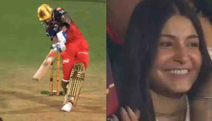 Virat Kohli’s no-look six vs CSK and Anushka Sharma’s reaction go viral. Watch the moment and full RCB vs CSK match highlights. Virat Kohli produced one of