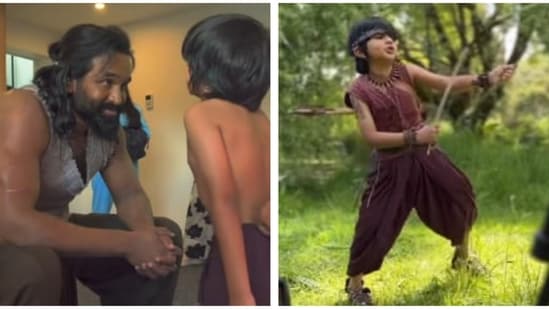 Vishnu Manchu's son Avram is all set to make his acting debut with Kannappa. Check out the BTS video shared by the proud father. Vishnu Manchu’s much-anticipated Telugu film Kannappa is set to hit theatres next week. Ahead of its release, Vishnu took to his X (formerly Twitter) account to share a candid BTS video to talk about a special moment. Kannappa also marks the acting debut of his 7-year-old son Avram. Vishnu said that watching Avram on set and face the camera was ‘one of the most emotional moments of my life.’ (Also read: Akshay Kumar feels Hollywood superheroes come from Indian mythology, Vishnu Manchu says Mahabharat inspired Star Wars)