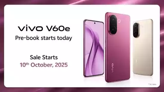 Vivo V60e 5G mobile has officially launched in India with attractive features, a dual camera setup, a massive battery, and more. The smartphone flaunts a new design with a pill-shaped camera module, a quad-curved screen, and a matte-finish texture that looks quite premium. For performance, the Vivo V60e packs the MediaTek Dimensity 7360 Turbo processor, offering faster and smoother performance. Therefore, if you are in search of an affordable camera smartphone, then the Vivo V60e 5G mobile could come into consideration.Vivo V60e 5G mobile has officially launched in India with attractive features, a dual camera setup, a massive battery, and more. The smartphone flaunts a new design with a pill-shaped camera module, a quad-curved screen, and a matte-finish texture that looks quite premium. For performance, the Vivo V60e packs the MediaTek Dimensity 7360 Turbo processor, offering faster and smoother performance. Therefore, if you are in search of an affordable camera smartphone, then the Vivo V60e 5G mobile could come into consideration.