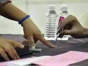 Voting is underway at 15 polling stations in West Bengal's South 24 Parganas district. The Election Commission ordered repolls in Magrahat Paschim and Diamond