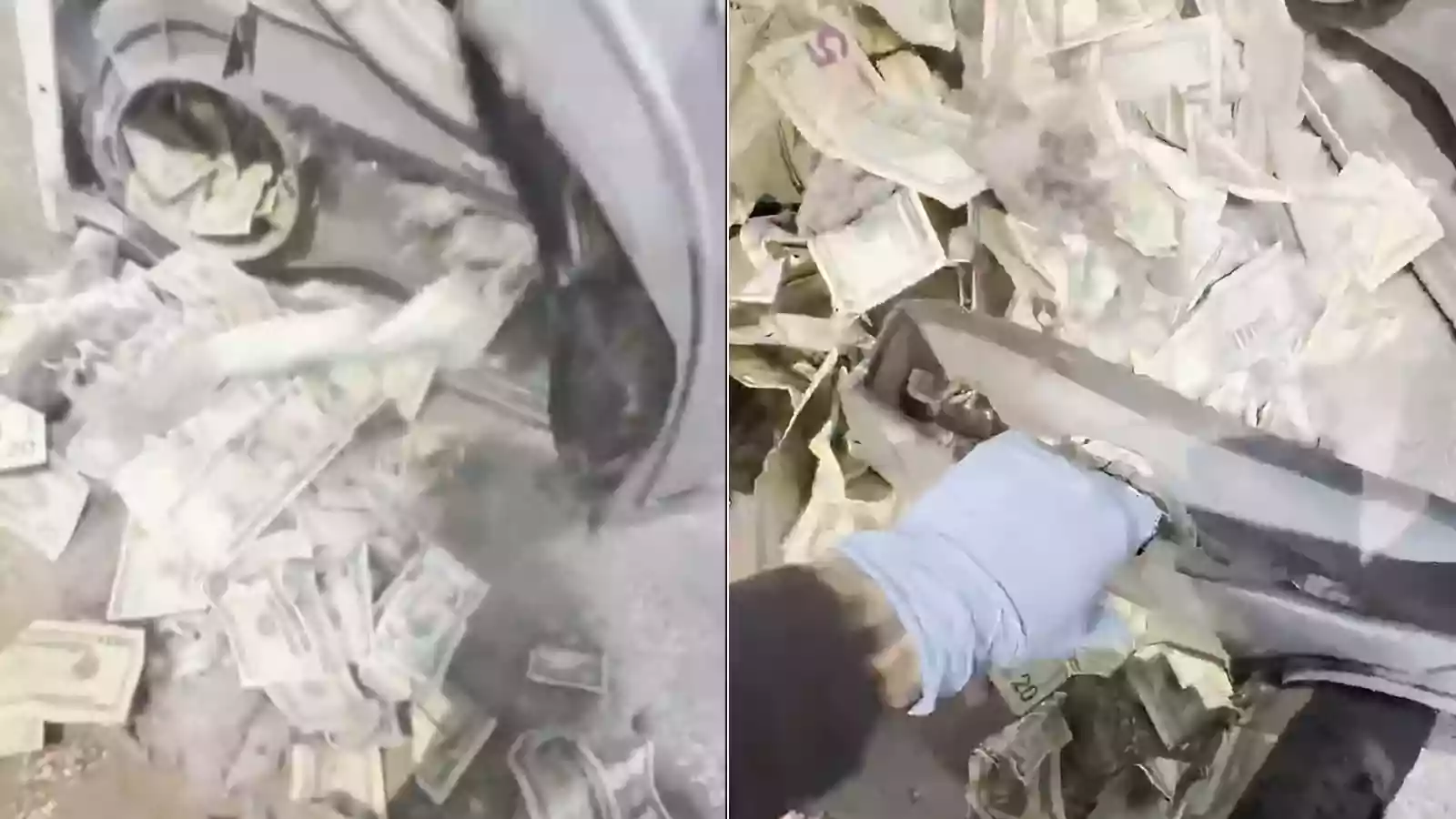 Washing Machine Full Of Cash
