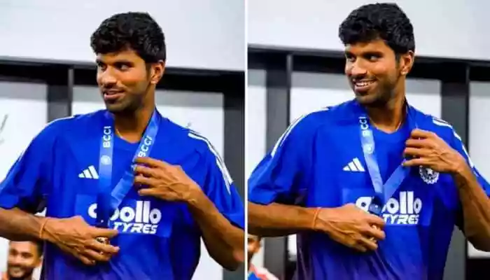 The BCCI shared a behind-the-scenes video from the dressing room featuring Washington Sundar, after the series win over Australia