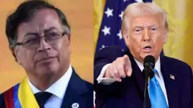 US President Donald Trump on Saturday issued a sharp warning to Colombian President Gustavo Petro, telling him to “watch his a**