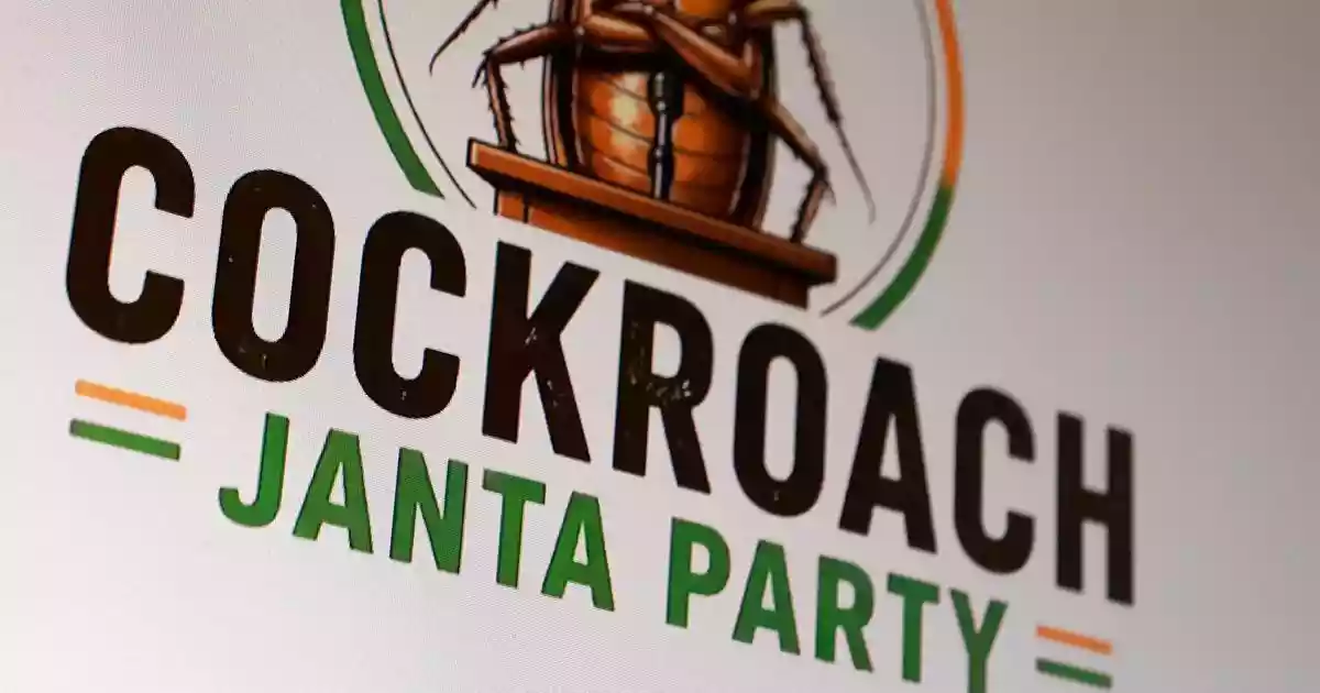 The Cockroach Janta Party, a satirical political campaign on social media, launched a protest in Delhi on Saturday to demand the resignation of Union Education