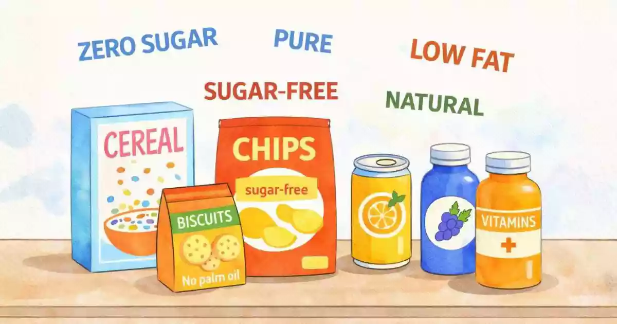 Sugar-free products that contain sugar. ‘Real’ fruit juices made of artificial ingredients. Energy drinks with hazardous compositions