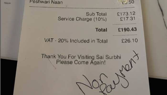 What began as a pleasant evening of dining quickly turned into a nightmare for the owners of a UK restaurant. Two families at Sai Surbhi in Greater Manchester enjoyed food worth over £200 (₹23,500) but left without paying the bill, leaving owners stressed.