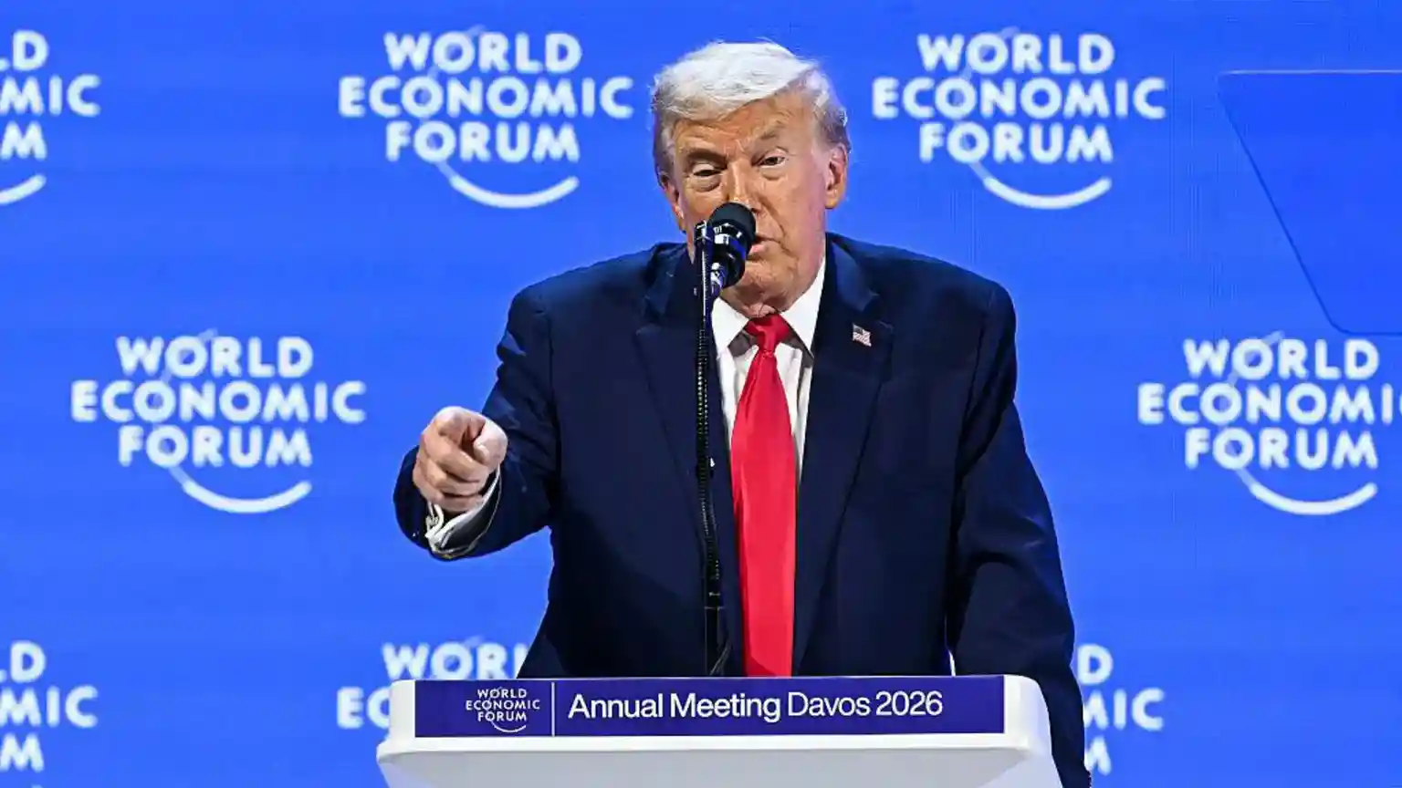 What it was like inside the room with Donald Trump at Davos