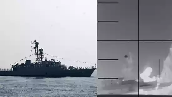 What led to the sinking of Iranian warship headed back from India