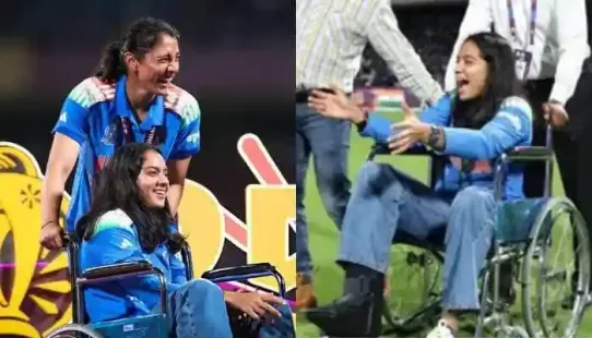 In an emotional climax to the Women's World Cup 2025, injured opener Pratika Rawal celebrated India's historic title triumph in a wheelchair as Shafali Verma