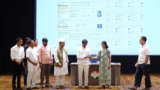 While claiming the much-anticipated “hydrogen bomb” is in the making, Congress leader Rahul Gandhi on Thursday alleged voter deletion during a press conference, claiming that a group of people has been targeting millions of voters for deletion across India.