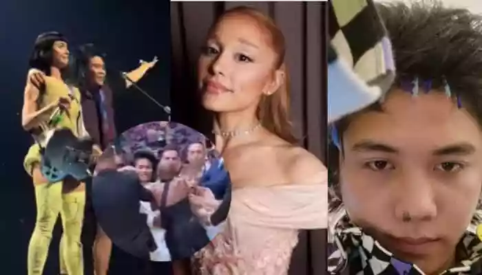 At the Wicked: For Good premiere in Singapore, Ariana Grande was physically accosted on the yellow-brick-road carpet by serial event-crasher Johnson Wen