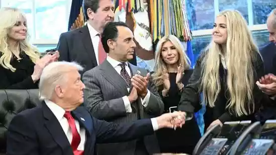 Erika Kirk, the widow of late conservative activist Charlie Kirk, praised Sergio Gor on Tuesday as he was sworn in as the US ambassador to India in the