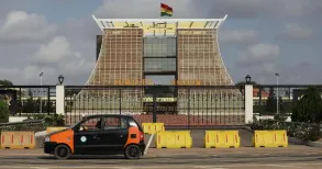 The call to prayer echoes across the neighbourhood as people congregate under the sweeping domes and tall minarets of Ghana’s National Mosque in Accra