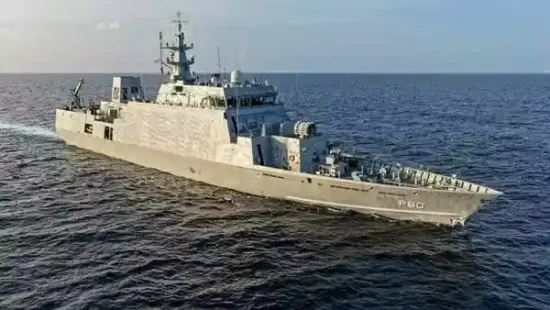 INS Mahe, the first of the Mahe-class Anti-Submarine Warfare Shallow Water Craft, was commissioned into the Indian Navy on Monday, November 23