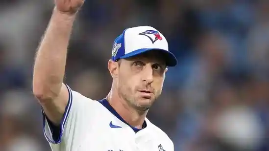 Max Scherzer has a very distinctive appearance and it was on full display as he took the ball for the Toronto Blue Jays in Game 7 of the World Series against