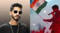 Pakistani rapper Talha Anjum has found himself at the centre of an international social-media storm after a video of him waving the Indian flag during his