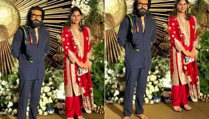 Why Ram Charan wore black and walked barefoot at Rashmika –Vijay reception