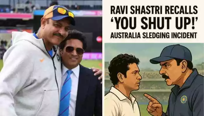 Shastri recalled that Tendulkar approached him during the match and expressed his intent to respond to the sledging in Australia's tone