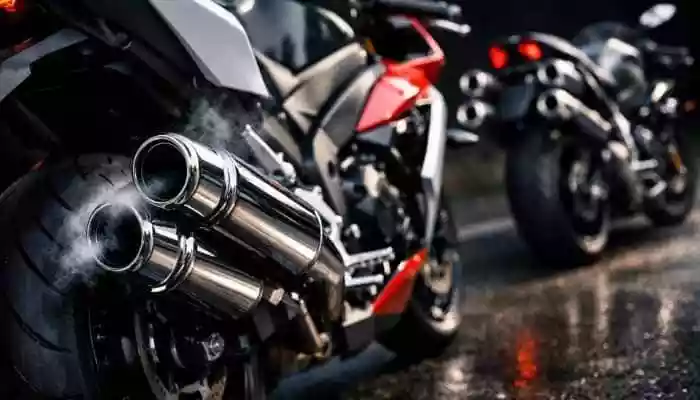 Why some bikes have two or four silencers