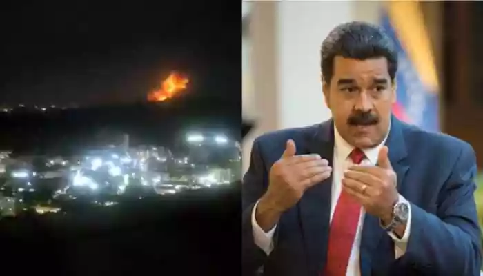 Residents of the Venezuelan capital reported being woken by a series of loud explosions, with thick black smoke and low-flying aircraft visible over parts of