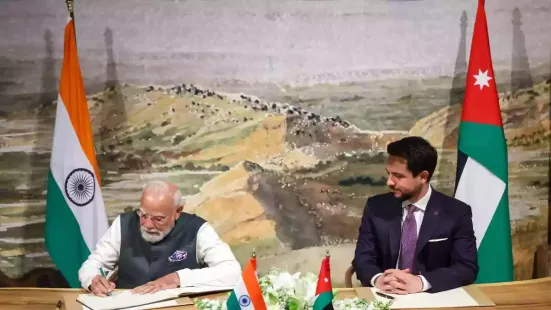 With Prime Minister Narendra Modi in Amman calling for an India-Jordan collaboration for the reconstruction of war-ravaged Syria, and External Affairs Minister