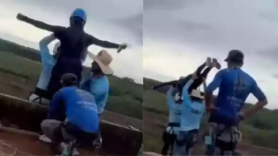 Woman dies while bungee jumping in Brazil as crew forgets to attach safety rope