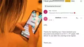 What happens when affection meets office etiquette? For one woman on X, it became an unexpectedly hilarious moment. An X user named Julia shared screenshots of