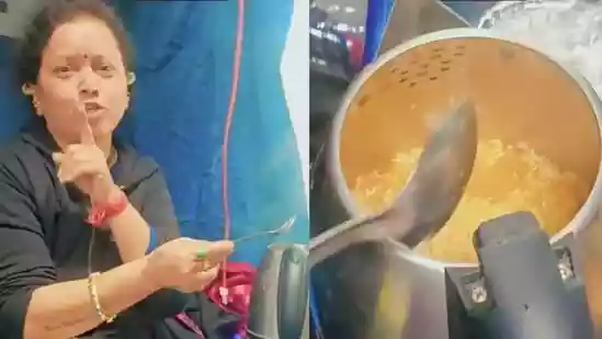 A viral video from an Indian Railways coach has ignited a fresh debate on passenger safety and civic responsibility after a woman was seen using an electric