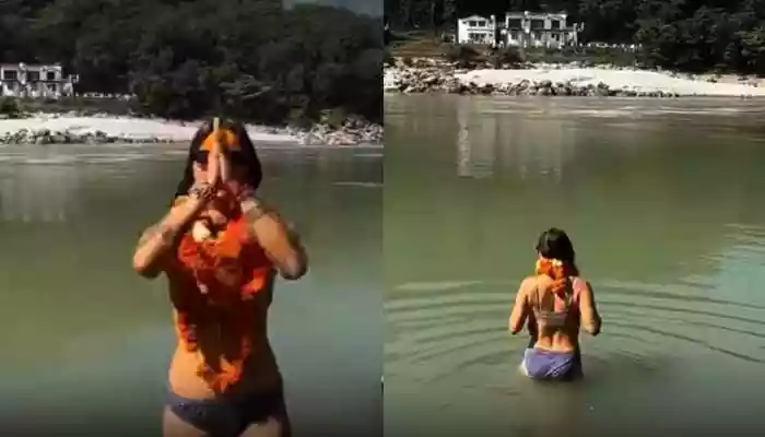 Woman’s Bikini Dip In Ganga Sparks Controversy