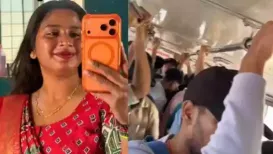 An Indian woman has sparked a wide online conversation after sharing a candid video of herself standing in a moving bus while holding her newly purchased