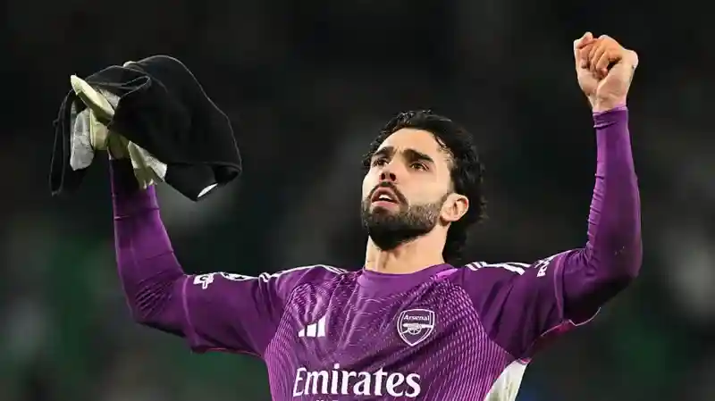 David Raya is the best goalkeeper in the world. At least according to his </b>Arsenal</b> team-mates.</b> The Gunners keeper made four superb