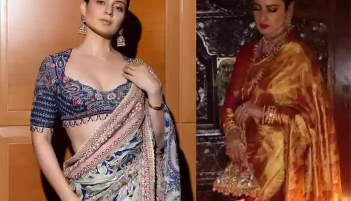 As World Saree Day comes around, Rekha, Kangana Ranaut and other celebs inspired timeless saree style, blending tradition with modern elegance