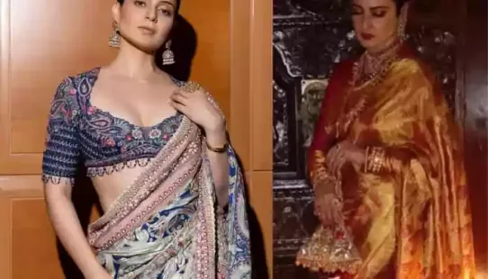 As World Saree Day comes around, Rekha, Kangana Ranaut and other celebs inspired timeless saree style, blending tradition with modern elegance