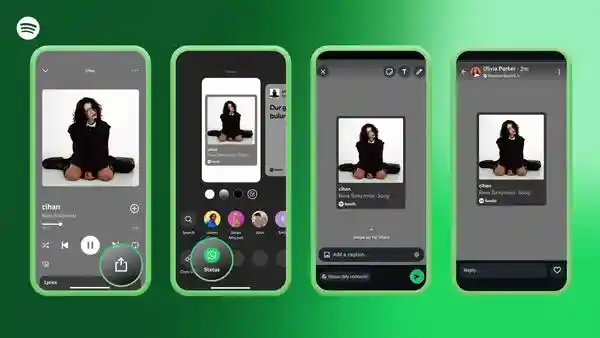 You can now share Spotify songs straight to WhatsApp Status on Android