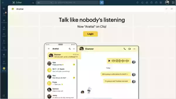Zoho's homegrown instant messaging and calling app, Arattai, is rapidly gaining popularity on both the App Store and Google Play in India. Designed as a communication platform developed in Chennai, Arattai allows users to send messages, voice notes, participate in meetings, and share stories, photos, and documents, all using just a mobile number. The app has been praised for its clean interface, range of features, and focus on privacy, making it a strong alternative to more established messaging services like WhatsApp.Zoho's homegrown instant messaging and calling app, Arattai, is rapidly gaining popularity on both the App Store and Google Play in India. Designed as a communication platform developed in Chennai, Arattai allows users to send messages, voice notes, participate in meetings, and share stories, photos, and documents, all using just a mobile number. The app has been praised for its clean interface, range of features, and focus on privacy, making it a strong alternative to more established messaging services like WhatsApp.